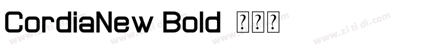 CordiaNew Bold字体转换
